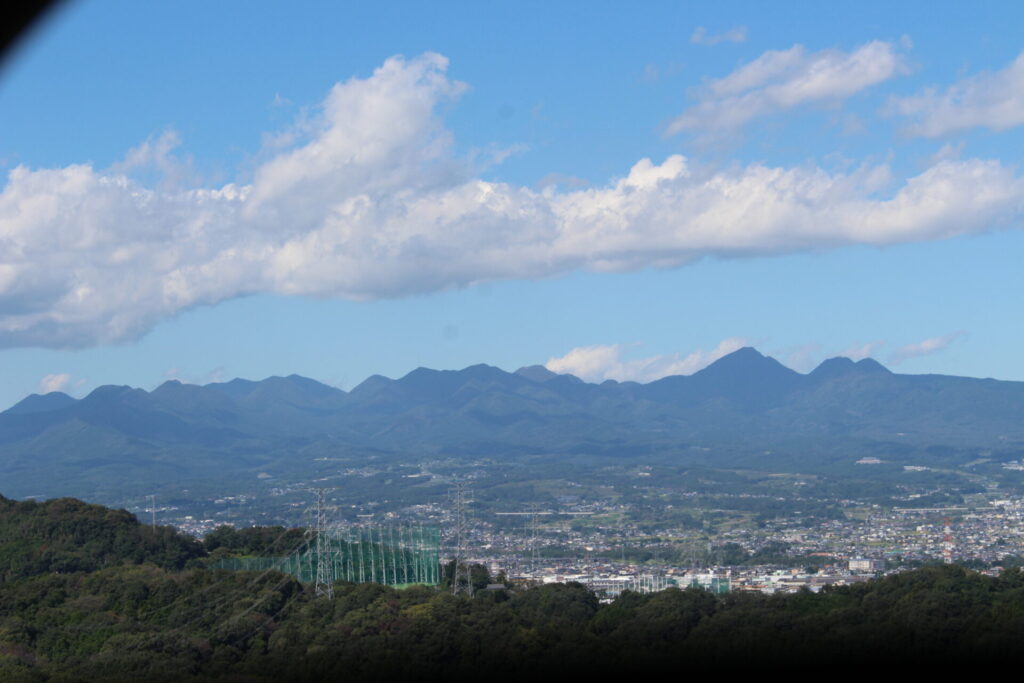 高崎白衣観音の胎内からの景色