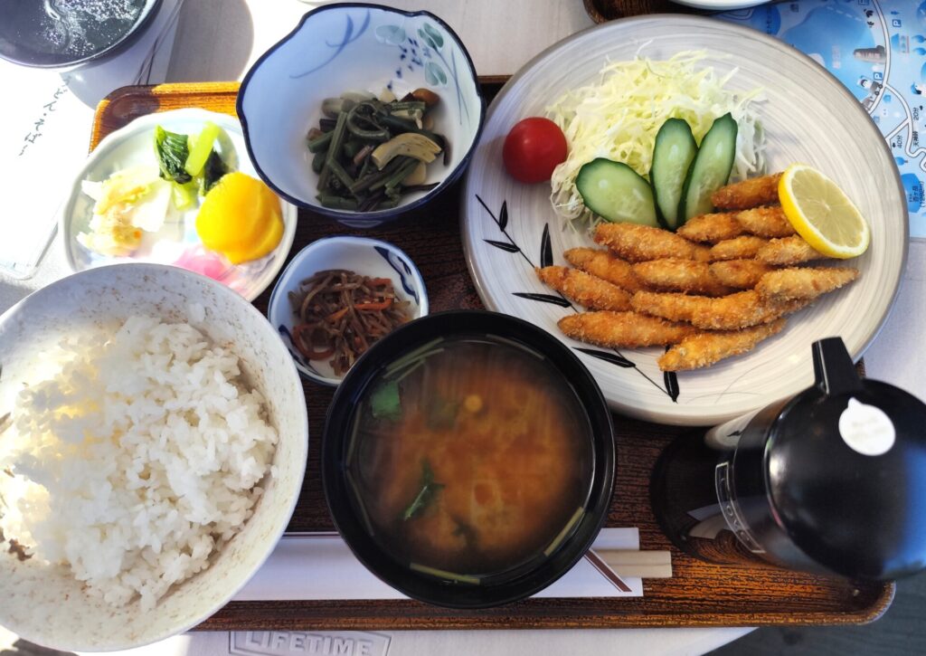 榛名レストハウスワカサギフライ定食